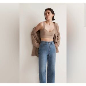 Madewell High-Rise Wide-Leg Jeans in Medium Blue